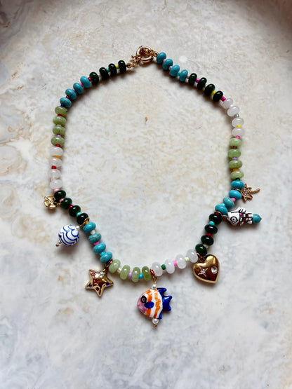 Laurel Charm Necklace