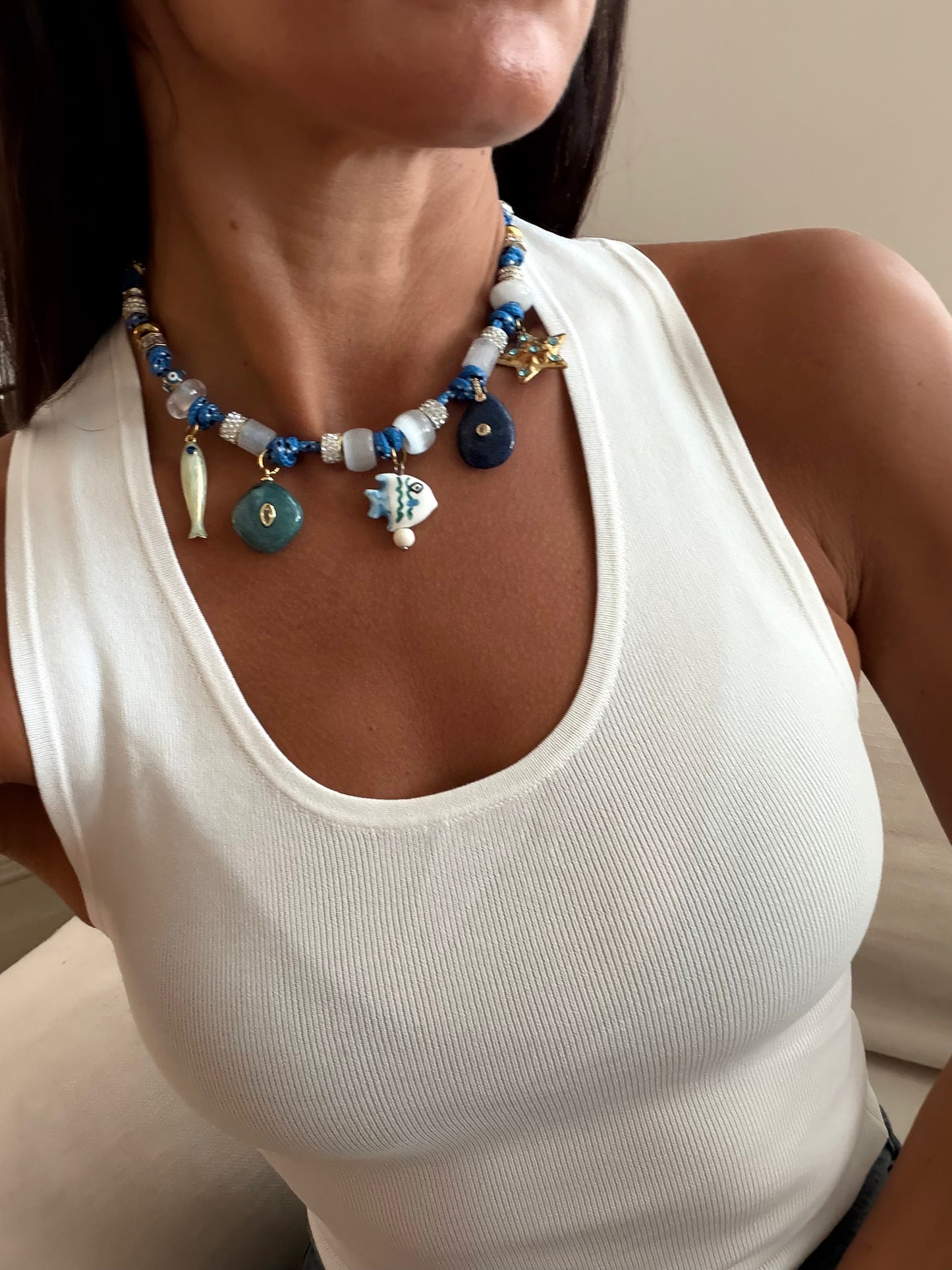 Barefoot Bliss Paracord Charm Necklace