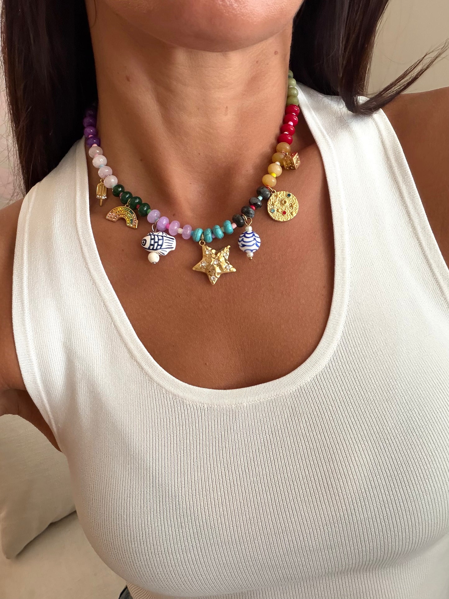 Olive Charm Necklace