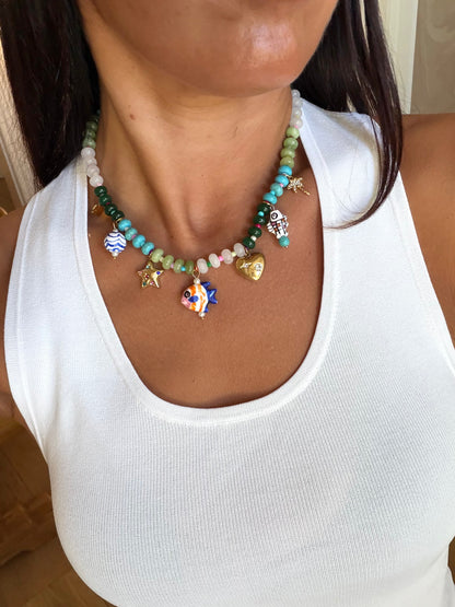 Laurel Charm Necklace