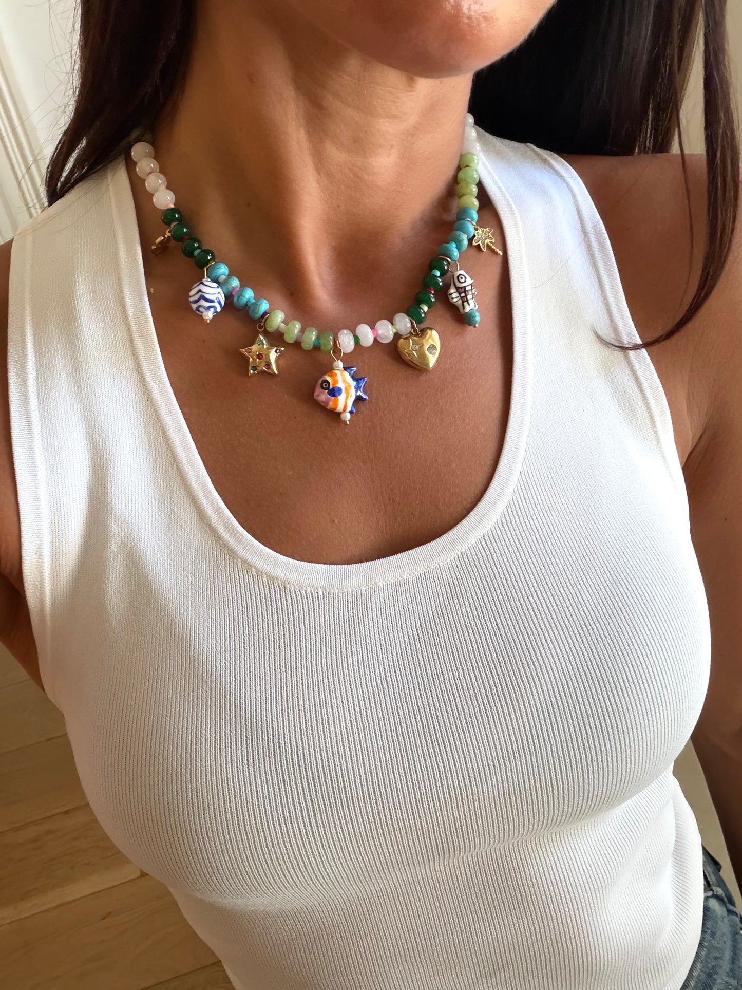 Laurel Charm Necklace
