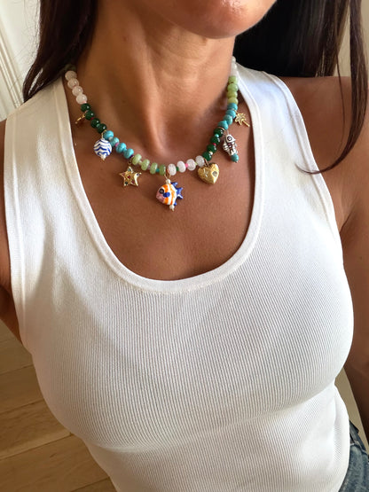 Laurel Charm Necklace