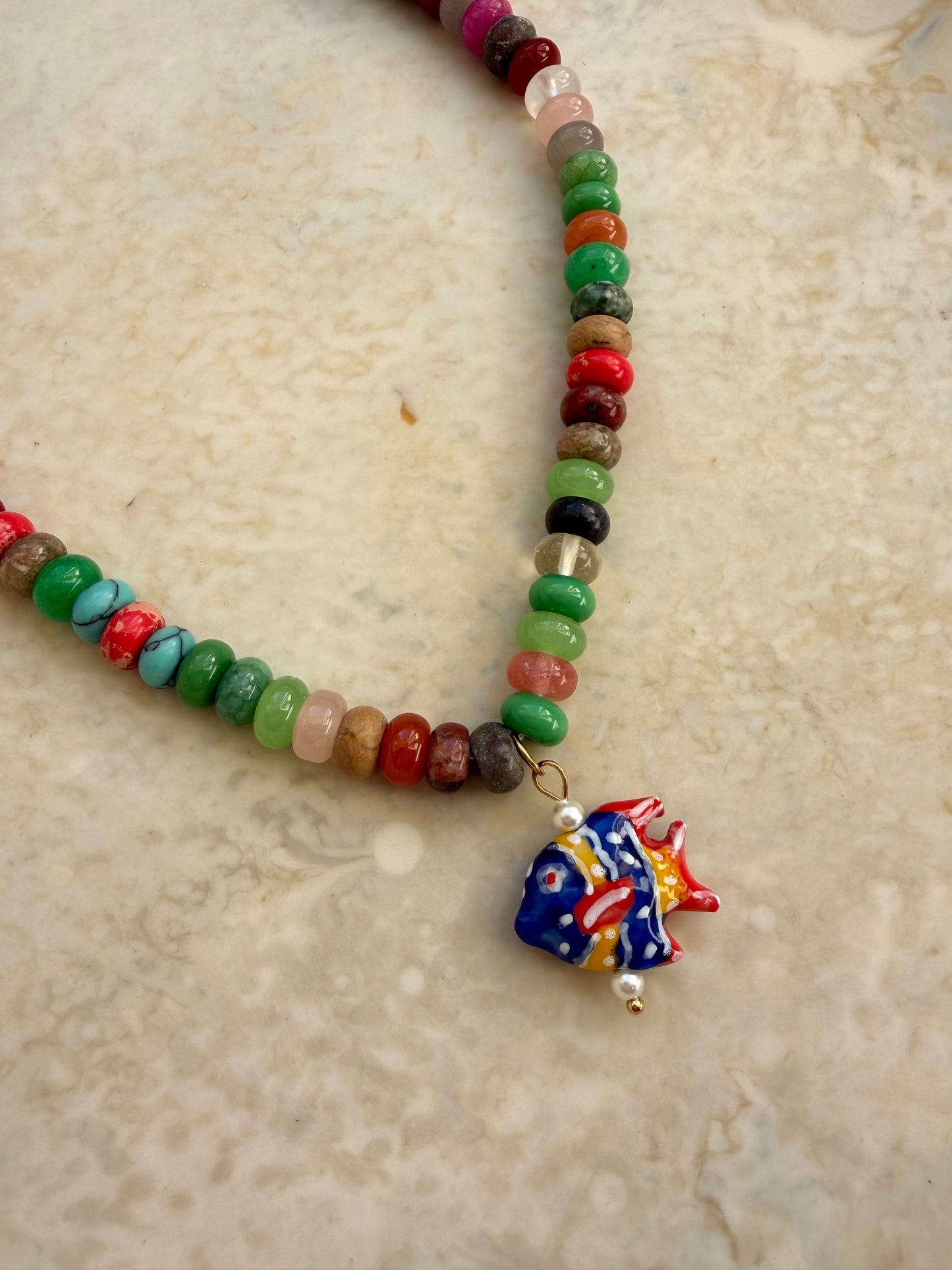 Opaline Multi Charm Necklace