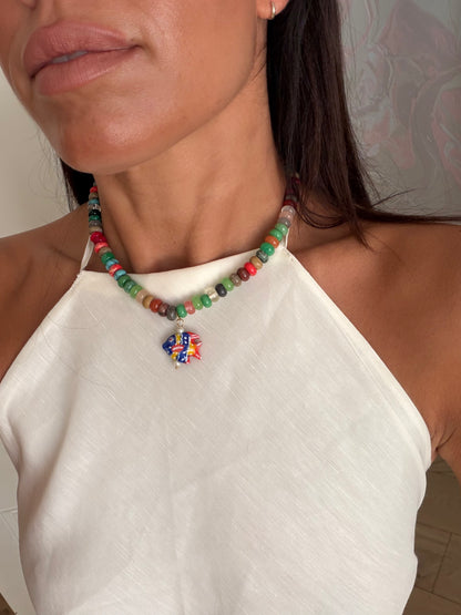 Opaline Multi Charm Necklace