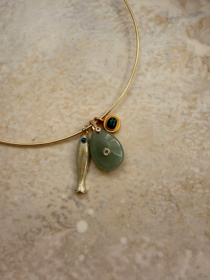 Coastal Charm Cuff Necklace