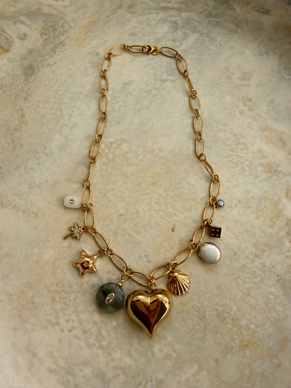 Golden Tides Charm Necklace