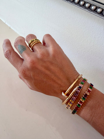 Azure Four Stacked Ring