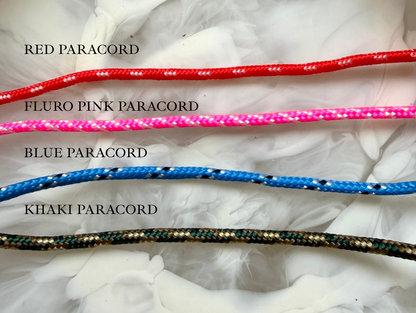 Custom Bubble Initial Paracord Bracelet