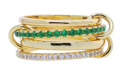 Azure Four Stacked Ring